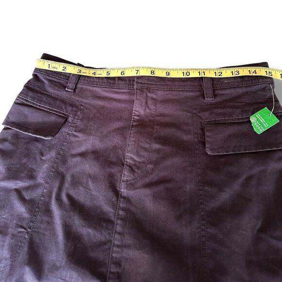 Gap Black Khaki Twill Cargo Mini Skirt Y2K Size 4 NWT - Picture 8 of 8